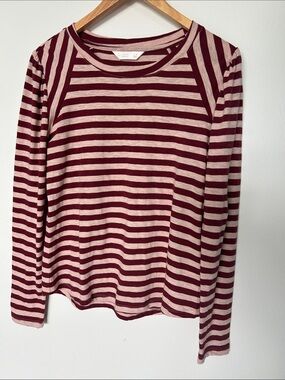 LC Lauren Conrad Striped Long Sleeve Raglan Tee. NWOT Size Sm